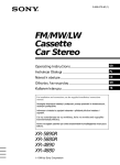 Sony XR-4880 User's Manual