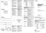 Sony Xplod XM-4060GTX User's Manual