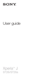 Sony ST26i User's Manual