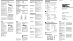 Sony XM-ZR604R Operating Instructions