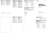 Sony XM-DS1300P5 User's Manual