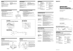 Sony XM-D1000P5 Operating Instructions