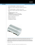 Sony XM-604M Marketing Specifications