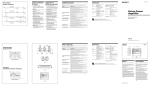 Sony XM-4S Operating Instructions