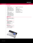 Sony XM-2002GTR Marketing Specifications