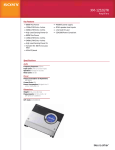 Sony XM-1252GTR Marketing Specifications