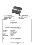 Sony XM-1002-HX Marketing Specifications