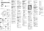 Sony XDR-M1 User's Manual
