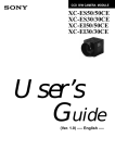 Sony XC-ES50/50CE User's Manual