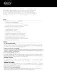 Sony XAV-64BT Marketing Specifications