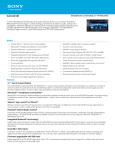 Sony XAV-601BT Marketing Specifications