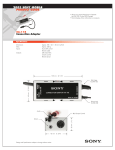 Sony XA-118 Marketing Specifications