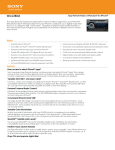 Sony WX-GT80UI Marketing Specifications