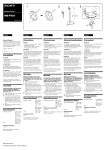 Sony WS-FVX1 User's Manual