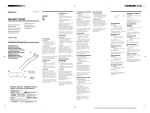 Sony WS-FV10D User's Manual
