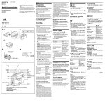 Sony WM-GX410 User's Manual