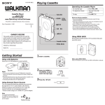 Sony WM-EX122 User's Manual