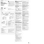 Sony WM-EC1 User's Manual