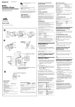 Sony Walkman WM-FX495 User's Manual