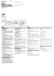 Sony Walkman WM-FX481 User's Manual