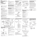 Sony Walkman WM-FX261 User's Manual