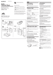 Sony Walkman WM-FX193 User's Manual