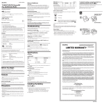 Sony Walkman SRF-M37V User's Manual