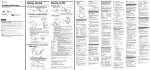 Sony Walkman MZ-E707 User's Manual