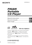 Sony WALKMAN D-NF401 User's Manual