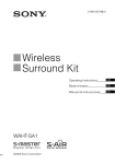 Sony WAHT-SA1 User's Manual