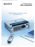 Sony VPL-CX4/CS4 User's Manual