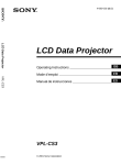 Sony VPL-CS3 User's Manual