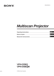 Sony VPH-D50Q User's Manual