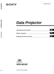 Sony VPD-MX10 User's Manual