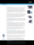 Sony VPCS13BFX/B Marketing Specifications