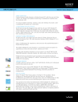 Sony VPCP11SKX/PI Marketing Specifications