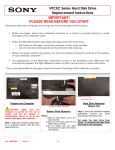 Sony VPCEC22FX/BI Replacement Instructions