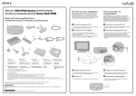 Sony VGX-TP20E Startup Guide