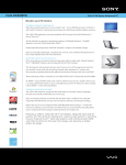 Sony VGNFW590FFD Marketing Specifications