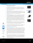 Sony VGN-TZ160N/B Marketing Specifications