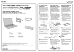 Sony VGN-SR210J/B Startup Guide