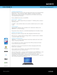 Sony VGN-FZ348E/B Marketing Specifications