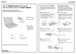 Sony VGN-FZ320E/B Startup Guide