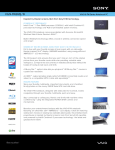 Sony VGN-FW260J/B Marketing Specifications