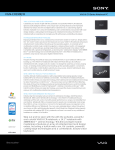 Sony VGN-CR190E/B Marketing Specifications