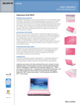 Sony VGN-C291NW/P Marketing Specifications