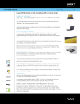 Sony VGN-BZ579N05 Marketing Specifications