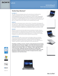 Sony VGN-BX645P Marketing Specifications