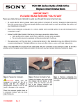 Sony VGN-BX540 Replacement Instructions