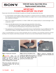 Sony VGN-BX540 Replacement Instructions